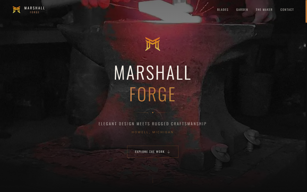 Marshall Metalworks website