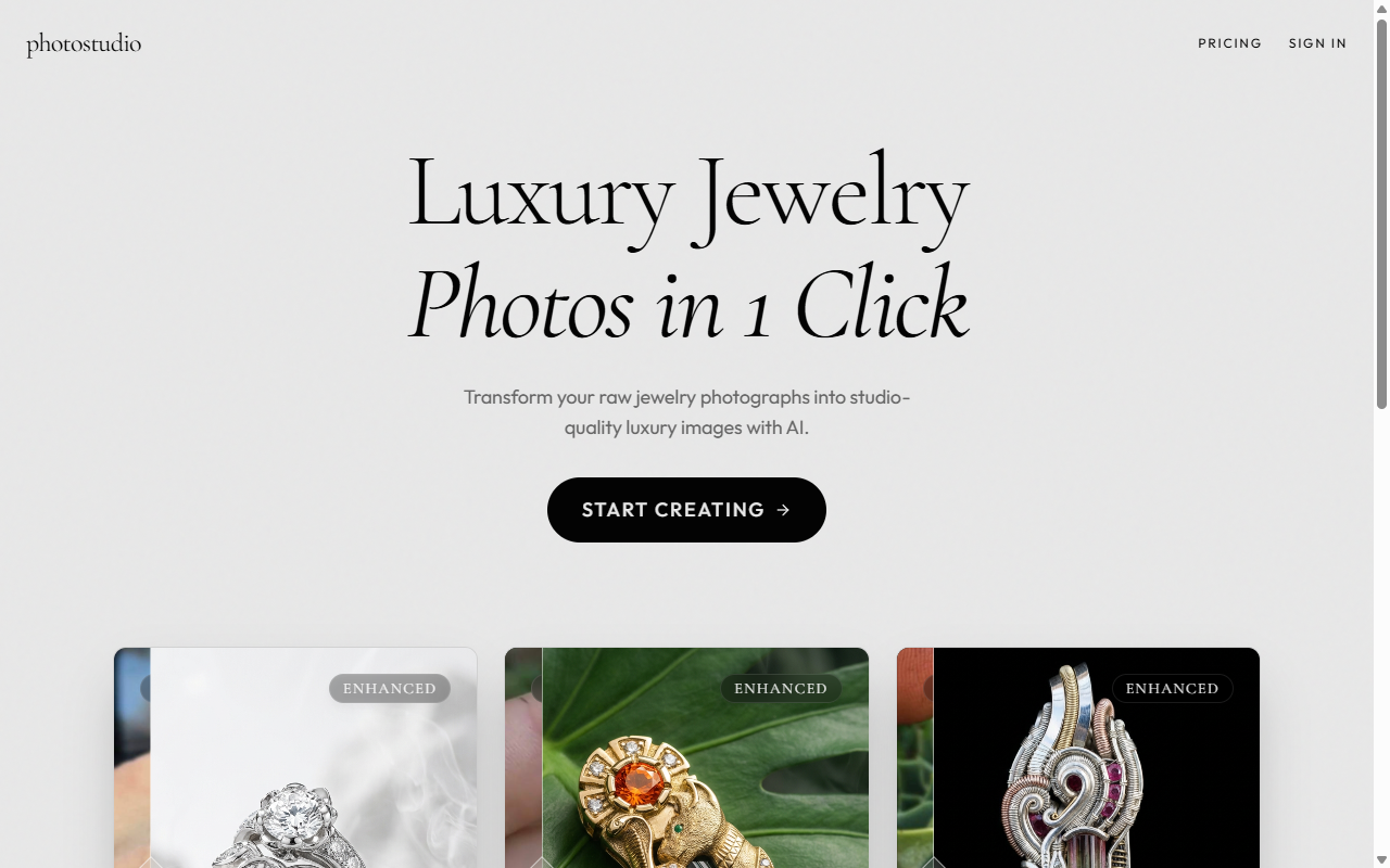 Photostudio website